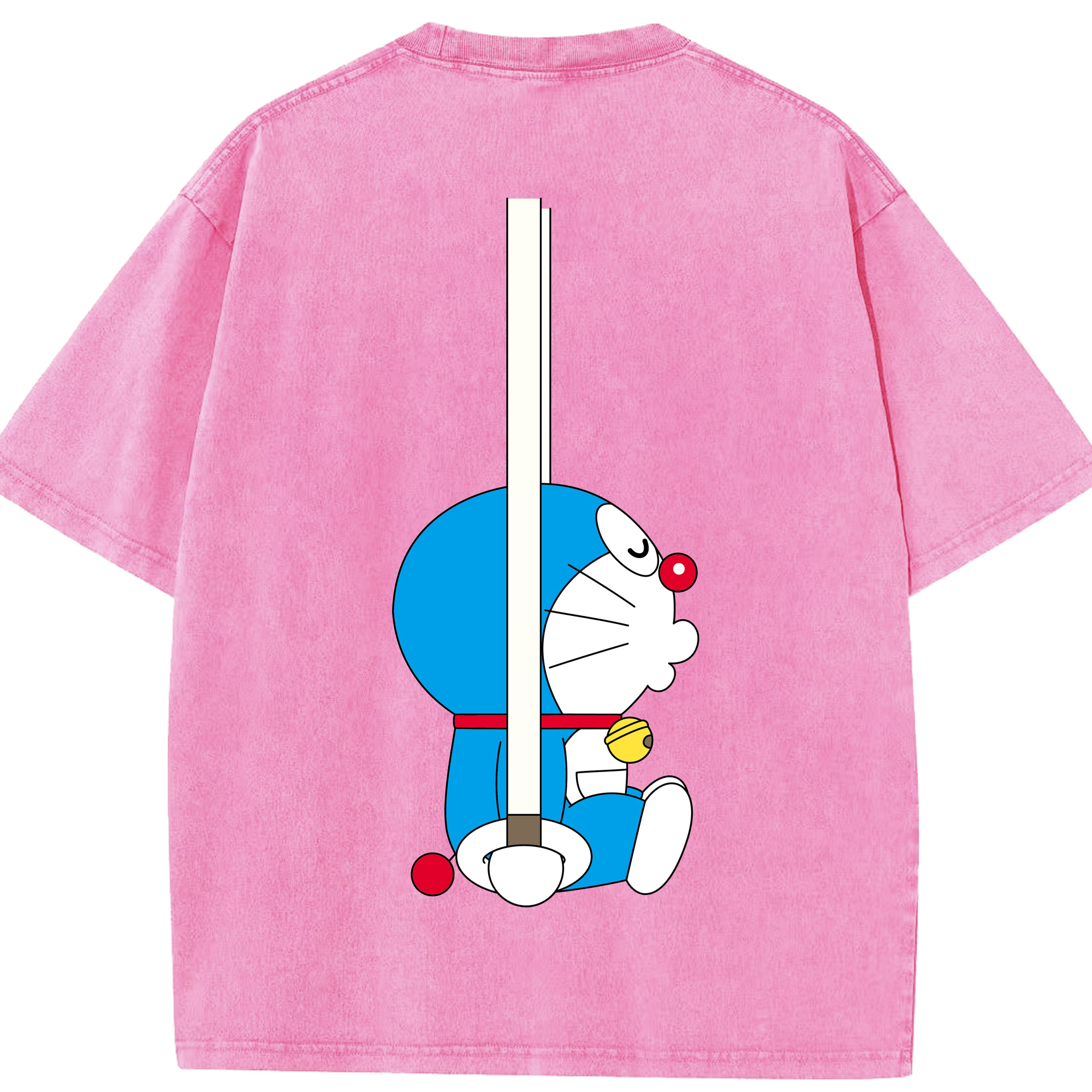 （画像用） ドラえもん Doraemon 綿100% ヴィンテージ風 半袖Tシャツ（背面プリント）
